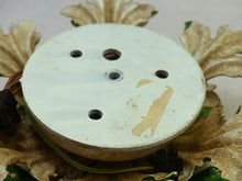 Load image into Gallery viewer, BANCI Mid Century Murano Ceiling Wall Light Painted Tole Chandelier BAGUES Style