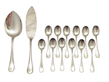 Load image into Gallery viewer, CHRISTOFLE PERLES RARE Complete Ice Cream set 12 Place settings 14pc MINT Server