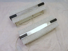 Load image into Gallery viewer, Nice Vintage Pair Wall Lights 1970 PERSPEX