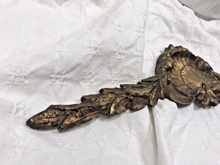 Load image into Gallery viewer, 1900 Antique French Gilded Bronze Shell Pediment 16&quot; Hardware Salvage 201
