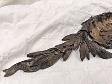 Load image into Gallery viewer, 19TH Antique French Gilded Bronze Shell Pediment 16" Hardware Salvage 206