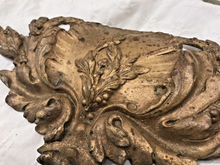 Load image into Gallery viewer, PAIR 19TH Antique French Gilded Bronze Shell Pediment 16&quot; Hardware Salvage 209
