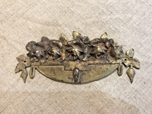 Load image into Gallery viewer, 1930 ART DECO Antique French Gilded Bronze Pediment 6.3&quot; Hardware Salvage
