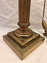 Load image into Gallery viewer, XL BACCARAT Pink Bamboo & HINKS Corinthian Bronze Mount Kerosene Oil Lamp 19TH
