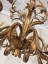 Load image into Gallery viewer, PAIR Large Chandelier Ceiling 70's Sunflower Hollywood Regency Mid Century KOGL