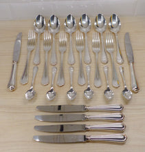 Load image into Gallery viewer, CHRISTOFLE SPATOURS Table Dinner set 6 Place settings 24pcs MINT Silverplated #1
