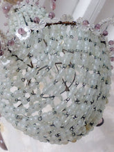 Load image into Gallery viewer, Antique Chandelier Rock Crystal Beads Purple Drops 1930 MURANO Rare