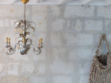Load image into Gallery viewer, 23" Vintage Pineapple Ceiling 70's Hollywood Regency Mid Century Chandelier KOGL