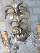 Load image into Gallery viewer, 23" Vintage Pineapple Ceiling 70's Hollywood Regency Mid Century Chandelier KOGL