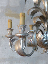 Load image into Gallery viewer, 23" Vintage Pineapple Ceiling 70's Hollywood Regency Mid Century Chandelier KOGL