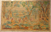 Load image into Gallery viewer, XXL French Artis Flora Vintage Painted Wall Tapestry &quot;The hunters stop&quot;
