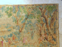 Load image into Gallery viewer, XXL French Artis Flora Vintage Painted Wall Tapestry &quot;The hunters stop&quot;
