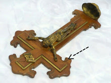 Load image into Gallery viewer, Late 19TH Antique French Religious Crucifix Cross Christ Marquetry wood Brass
