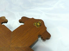 Load image into Gallery viewer, Late 19TH Antique French Religious Crucifix Cross Christ Marquetry wood Brass
