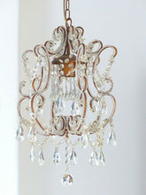 Load image into Gallery viewer, Charming Vintage Chandelier Glass drops Prisms 1980 MURANO Lustre Gouttes RARE
