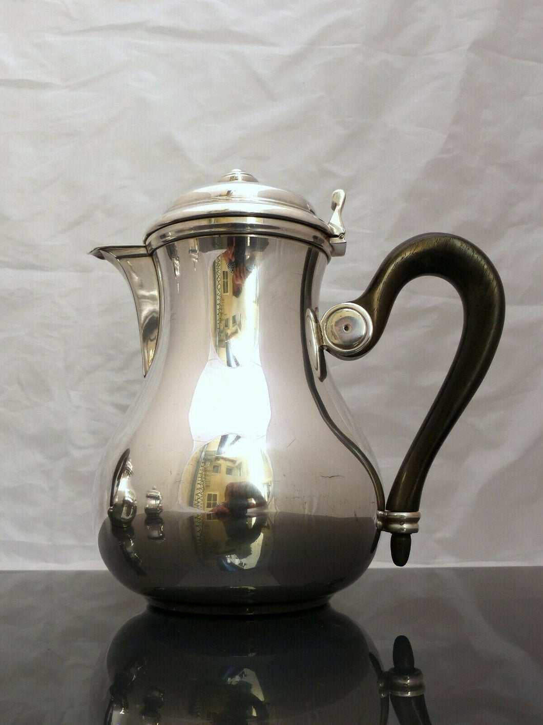 CHRISTOFLE ALBI Coffee & Tea Service Sugar Bowl 3 pieces Nice Condition