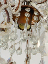 Load image into Gallery viewer, Charming Vintage Chandelier Glass drops Prisms 1980 MURANO Lustre Gouttes RARE
