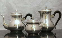Load image into Gallery viewer, CHRISTOFLE ALBI Coffee &amp; Tea Service Sugar Bowl 3 pieces Nice Condition
