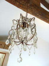 Load image into Gallery viewer, Charming Vintage Chandelier Glass drops Prisms 1980 MURANO Lustre Gouttes RARE
