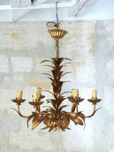 Load image into Gallery viewer, HANS KOGL Style Leaf Ceiling Light 70's Hollywood Regency Mid Century Chandelier
