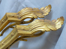 Load image into Gallery viewer, Antique PAIR French Empire Ormolu Bronze Angle Support Curtain Pole Bracket 19TH
