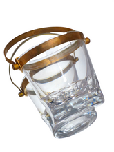 Load image into Gallery viewer, BACCARAT Harcourt - Gorgeous vintage Ice Bucket Cut Crystal &amp; Brass Handle 1950
