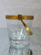 Load image into Gallery viewer, BACCARAT Harcourt - Gorgeous vintage Ice Bucket Cut Crystal &amp; Brass Handle 1950
