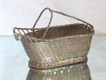 Load image into Gallery viewer, CHRISTOFLE Vintage Bottle Wine Basket Server Silverplated / Panier à vin Tressé
