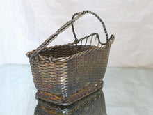 Load image into Gallery viewer, CHRISTOFLE Vintage Bottle Wine Basket Server Silverplated / Panier à vin Tressé
