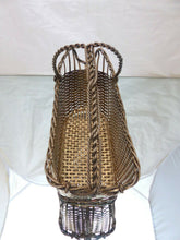 Load image into Gallery viewer, CHRISTOFLE Vintage Bottle Wine Basket Server Silverplated / Panier à vin Tressé
