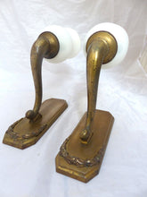 Load image into Gallery viewer, Gorgeous Pair Wall Light Sconces ART DECO Bronze France 1920
