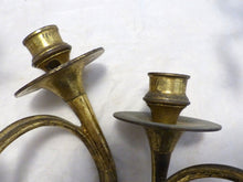 Load image into Gallery viewer, Antique PAIR French Louis XVI Wall Light Sconce Candlestick Gilded Bronze 1900
