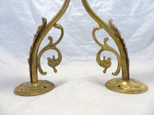 Load image into Gallery viewer, Antique PAIR French Gilded Bronze Wall Light Sconce Chimera 2x Rare Shades
