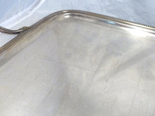 Load image into Gallery viewer, HUGE 30&quot; Antique 19th C French Silverplated Rectangular Tray with Handles Shell
