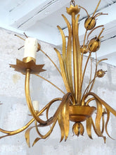 Load image into Gallery viewer, 27" HANS KOGL Large Ceiling 70's Hollywood Regency Mid Century Chandelier JANSEN
