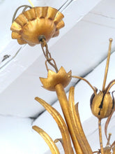 Load image into Gallery viewer, 27" HANS KOGL Large Ceiling 70's Hollywood Regency Mid Century Chandelier JANSEN
