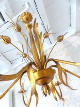 Load image into Gallery viewer, 27" HANS KOGL Large Ceiling 70's Hollywood Regency Mid Century Chandelier JANSEN
