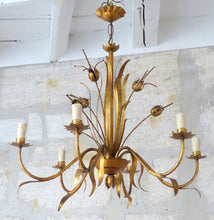 Load image into Gallery viewer, 27" HANS KOGL Large Ceiling 70's Hollywood Regency Mid Century Chandelier JANSEN
