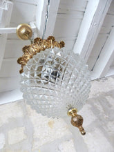 Load image into Gallery viewer, Gorgeous Mid-century 60&#39;s Bronze Glass Ceiling Lamp by Glashütte Limburg Germany
