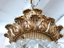 Load image into Gallery viewer, Gorgeous Mid-century 60&#39;s Bronze Glass Ceiling Lamp by Glashütte Limburg Germany
