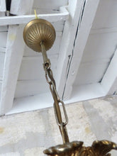 Load image into Gallery viewer, Nice Mid-century 60&#39;s Bronze Glass Ceiling Lamp by Glashütte Germany Limburg
