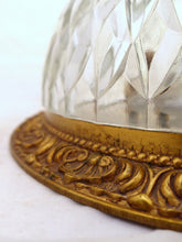 Load image into Gallery viewer, Gorgeous Vintage French Empire Ceiling D: 10&quot; Gilded Bronze &amp; Glass 1950s
