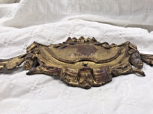 Load image into Gallery viewer, 19TH Antique French Gilded Bronze Shell Pediment 16&quot; Hardware Salvage 205
