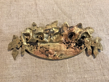 Load image into Gallery viewer, 1930 ART DECO Antique French Gilded Bronze Pediment 6.3&quot; Hardware Salvage
