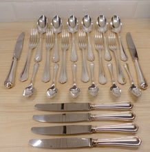 Load image into Gallery viewer, CHRISTOFLE SPATOURS Table Dinner set 6 Place settings 24pcs MINT Silverplated #2
