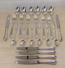 Load image into Gallery viewer, CHRISTOFLE SPATOURS Table Dinner set 6 Place settings 24pcs MINT Silverplated #2
