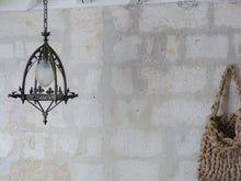 Load image into Gallery viewer, Gorgeous French Sanctuary Bronze Gothic Lantern Chandelier Ceiling Chimera 19TH
