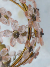 Load image into Gallery viewer, Gorgeous Ceiling Ball Chandelier Prisms Flowers Maison Bagues Style 1930 RARE
