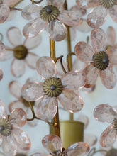 Load image into Gallery viewer, Gorgeous Ceiling Ball Chandelier Prisms Flowers Maison Bagues Style 1930 RARE
