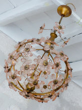 Load image into Gallery viewer, Gorgeous Ceiling Ball Chandelier Prisms Flowers Maison Bagues Style 1930 RARE
